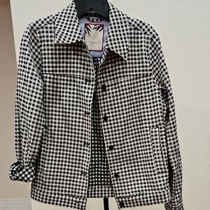 Scotch & Soda Black and White Checkered Jacket - Sz S